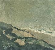 Theo van Doesburg Dunes and sea Sweden oil painting artist